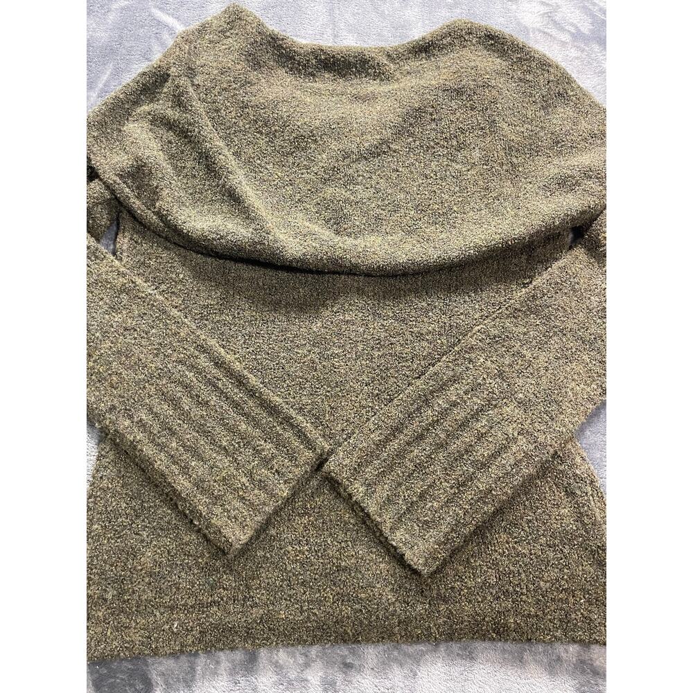 Sleeping on Snow Anthropologie Cardigan Sweater S Olive Green Wool Blend - Picture 7 of 9
